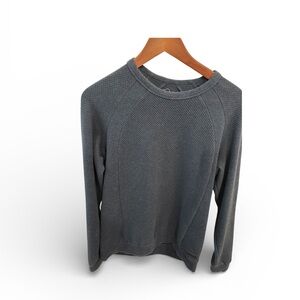 Civil Society Men's Size S Charcoal Textured Cotton Pullover Sweatshirt
